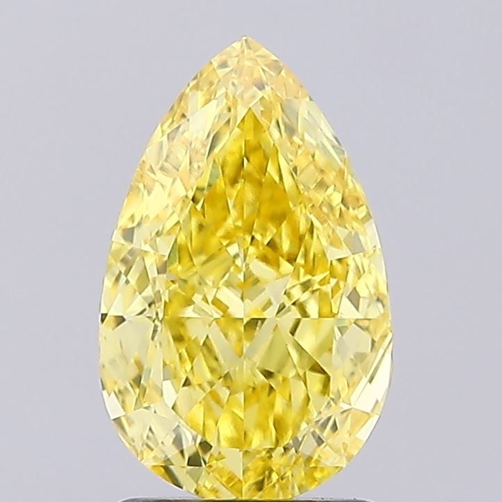 Loose Diamond - PEAR 2.05ct Fancy Vivid Yellow VS1: Loose Diamond - PEAR 2.05ct Fancy Vivid Yellow VS1 Source: This is a real non-mined Diamond that has been grown in a lab Shape: PEAR Carats: 2.05 Color: Fancy Vivid Yellow Certification: IGI Video: