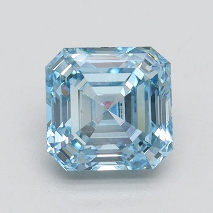Loose Diamond - ASSCHER 1.0ct Fancy Intense Blue VS1: Loose Diamond - ASSCHER 1.0ct Fancy Intense Blue VS1 Source: This is a real non-mined Diamond that has been grown in a lab Shape: ASSCHER Carats: 1.0 Color: Fancy Intense Blue Certification: IGI Video