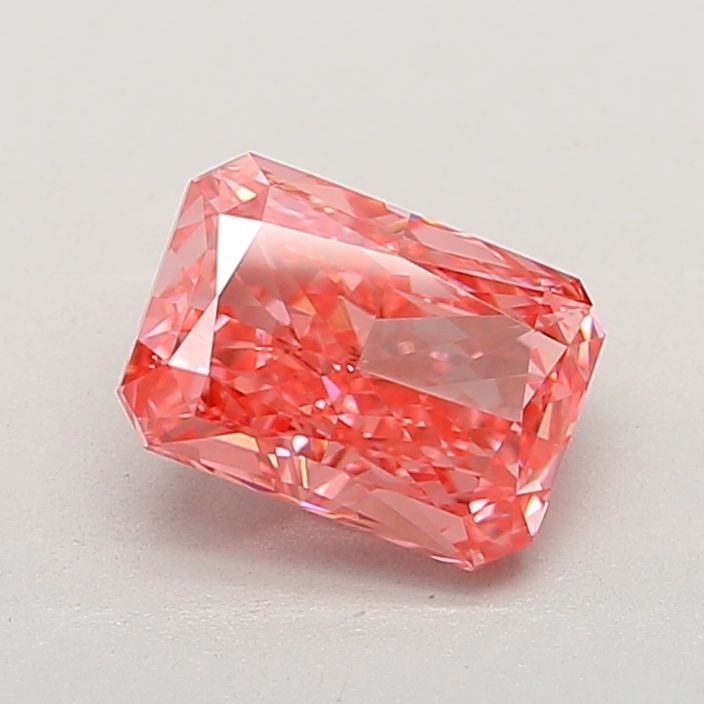Loose Diamond - RADIANT 1.24ct Fancy Vivid Pink VS1: Loose Diamond - RADIANT 1.24ct Fancy Vivid Pink VS1 Source: This is a real non-mined Diamond that has been grown in a lab Shape: RADIANT Carats: 1.24 Color: Fancy Vivid Pink Certification: IGI Video: