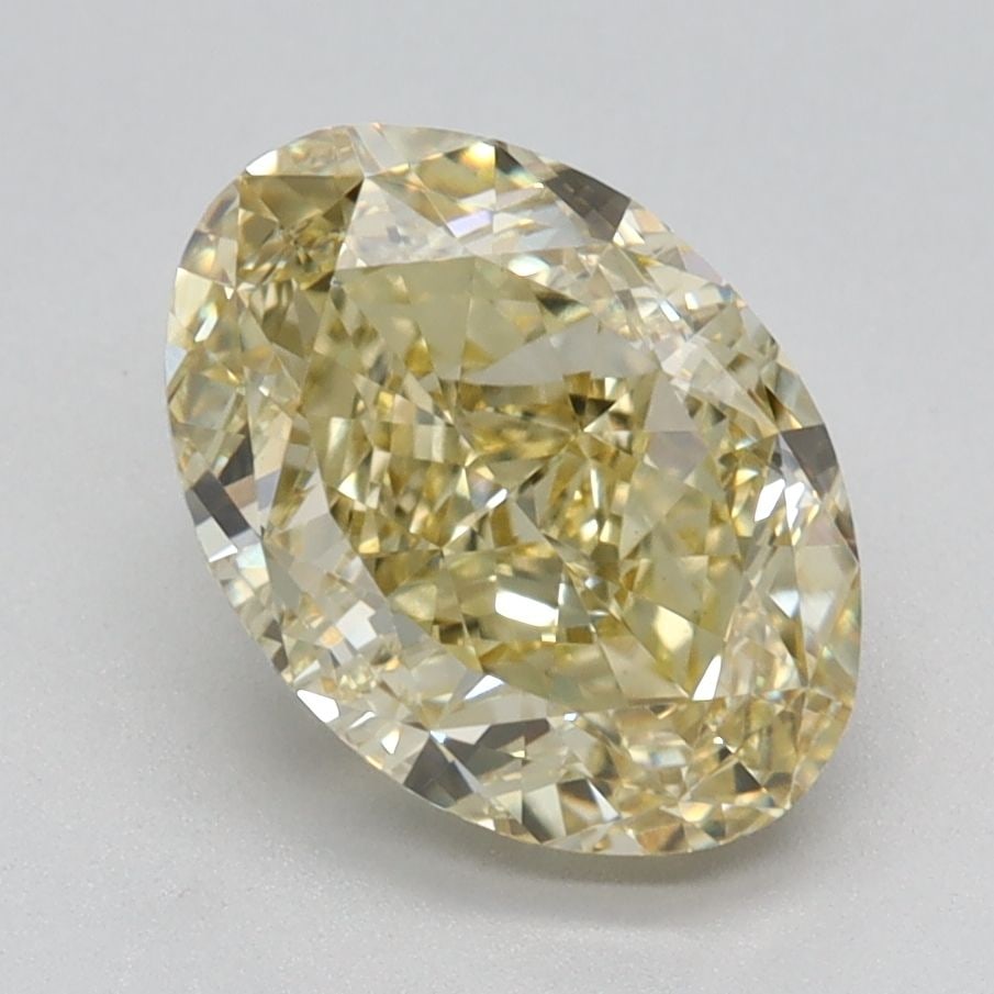 Loose Diamond - OVAL 2.13ct Fancy Intense Yellow VVS2: Loose Diamond - OVAL 2.13ct Fancy Intense Yellow VVS2 Source: This is a real non-mined Diamond that has been grown in a lab Shape: OVAL Carats: 2.13 Color: Fancy Intense Yellow Certification: IGI Vide