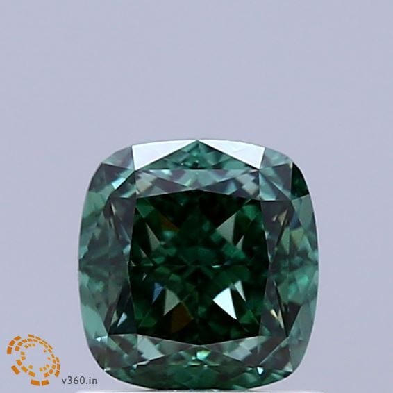 Loose Diamond - CUSHION MODIFIED 1.08ct Fancy Vivid Green VS1: Loose Diamond - CUSHION MODIFIED 1.08ct Fancy Vivid Green VS1 Source: This is a real non-mined Diamond that has been grown in a lab Shape: CUSHION MODIFIED Carats: 1.08 Color: Fancy Vivid Green Certif