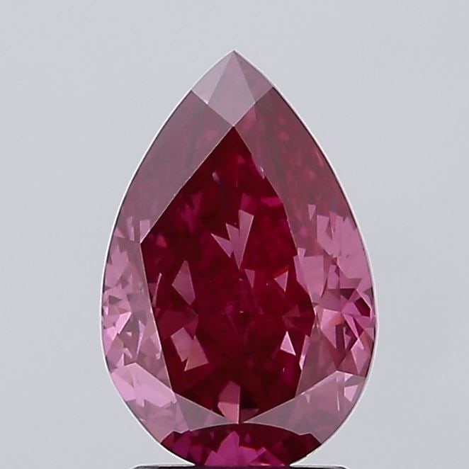 Loose Diamond - PEAR 2.53ct Fancy Deep Pink VS1: Loose Diamond - PEAR 2.53ct Fancy Deep Pink VS1 Source: This is a real non-mined Diamond that has been grown in a lab Shape: PEAR Carats: 2.53 Color: Fancy Deep Pink Certification: IGI Video: