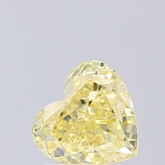 Loose Diamond - HEART 1.07ct Fancy Intense Yellow SI1: Loose Diamond - HEART 1.07ct Fancy Intense Yellow SI1 Source: This is a real non-mined Diamond that has been grown in a lab Shape: HEART Carats: 1.07 Color: Fancy Intense Yellow Certification: IGI Vid