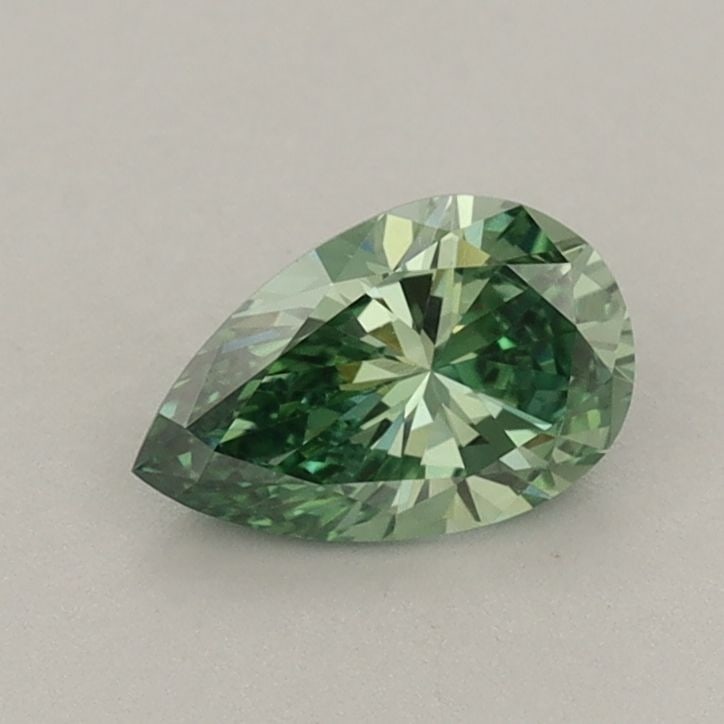 Loose Diamond - PEAR 0.57ct Fancy Vivid Green VVS2: Loose Diamond - PEAR 0.57ct Fancy Vivid Green VVS2 Source: This is a real non-mined Diamond that has been grown in a lab Shape: PEAR Carats: 0.57 Color: Fancy Vivid Green Certification: IGI Video: