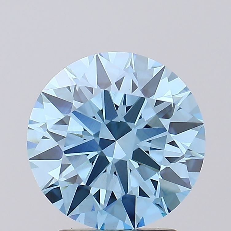 Ideal Loose Diamond - ROUND 2.53ct Fancy Vivid Blue VS1: Ideal Loose Diamond - ROUND 2.53ct Fancy Vivid Blue VS1 Source: This is a real non-mined Diamond that has been grown in a lab Shape: ROUND Carats: 2.53 Color: Fancy Vivid Blue Certification: IGI Video