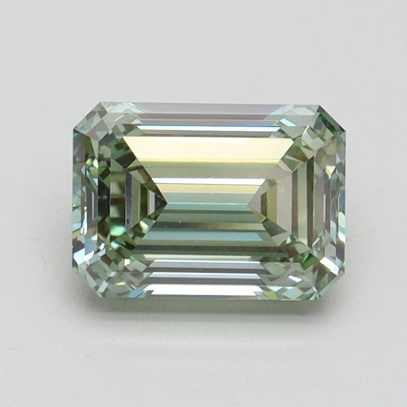 Loose Diamond - EMERALD 1.55ct Fancy Intense Green VS1: Loose Diamond - EMERALD 1.55ct Fancy Intense Green VS1 Source: This is a real non-mined Diamond that has been grown in a lab Shape: EMERALD Carats: 1.55 Color: Fancy Intense Green Certification: IGI V