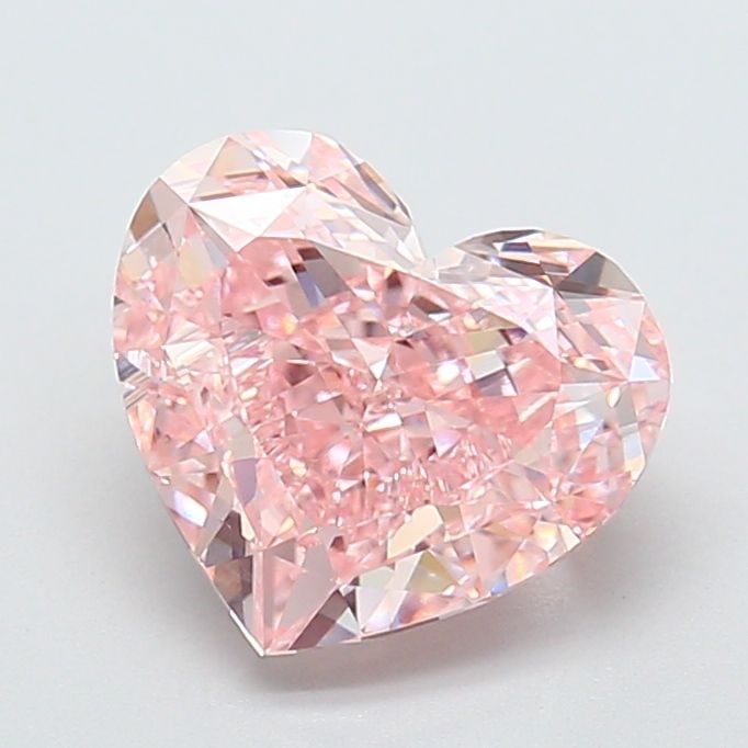 Loose Diamond - HEART 3.01ct Fancy Intense Pink VS1: Loose Diamond - HEART 3.01ct Fancy Intense Pink VS1 Source: This is a real non-mined Diamond that has been grown in a lab Shape: HEART Carats: 3.01 Color: Fancy Intense Pink Certification: IGI Video:
