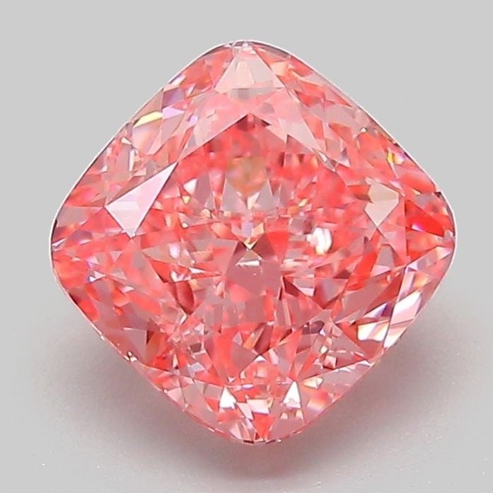 Loose Diamond - CUSHION MODIFIED 2.04ct Fancy Vivid Pink VVS2: Loose Diamond - CUSHION MODIFIED 2.04ct Fancy Vivid Pink VVS2 Source: This is a real non-mined Diamond that has been grown in a lab Shape: CUSHION MODIFIED Carats: 2.04 Color: Fancy Vivid Pink Certifi