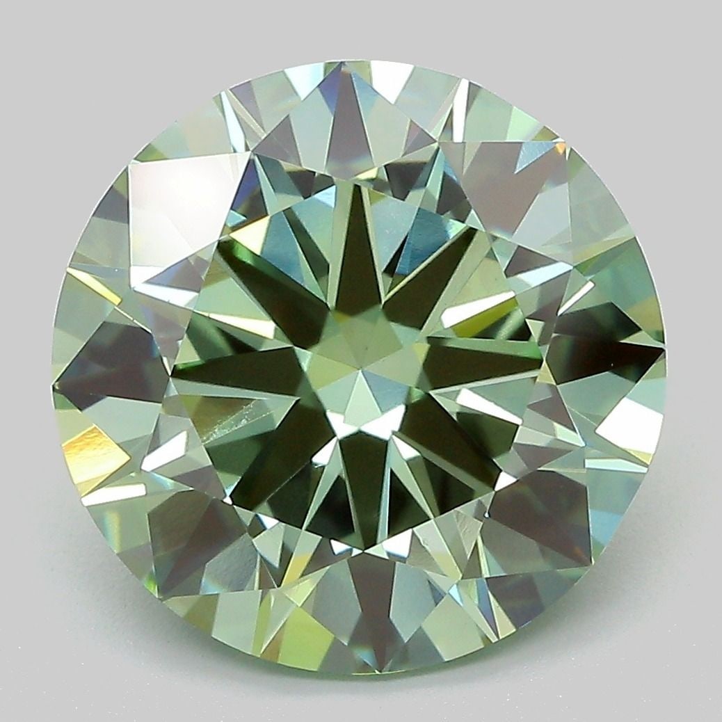 Loose Diamond - ROUND 7.0ct Fancy Vivid Green VS1: Loose Diamond - ROUND 7.0ct Fancy Vivid Green VS1 Source: This is a real non-mined Diamond that has been grown in a lab Shape: ROUND Carats: 7.0 Color: Fancy Vivid Green Certification: IGI Video: