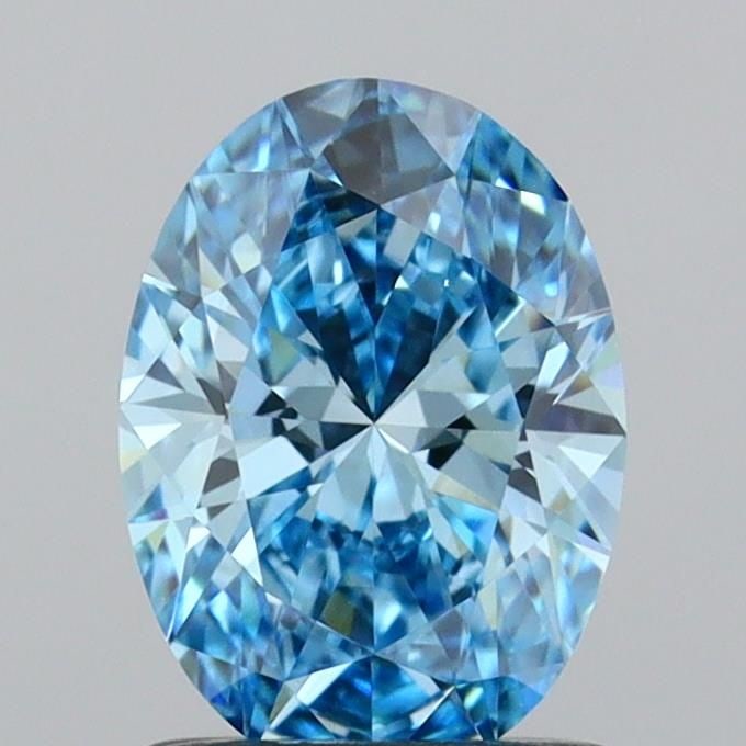 Loose Diamond - OVAL 1.03ct Fancy Vivid Blue VVS1: Loose Diamond - OVAL 1.03ct Fancy Vivid Blue VVS1 Source: This is a real non-mined Diamond that has been grown in a lab Shape: OVAL Carats: 1.03 Color: Fancy Vivid Blue Certification: IGI Video: