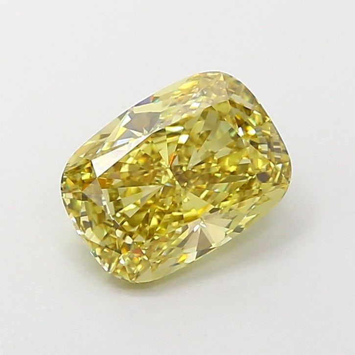 Loose Diamond - CUSHION MODIFIED 2.54ct Fancy Intense Yellow VS1: Loose Diamond - CUSHION MODIFIED 2.54ct Fancy Intense Yellow VS1 Source: This is a real non-mined Diamond that has been grown in a lab Shape: CUSHION MODIFIED Carats: 2.54 Color: Fancy Intense Yellow