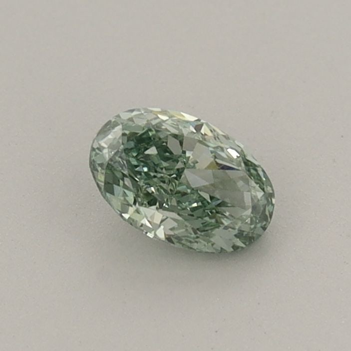 Loose Diamond - OVAL 0.37ct Fancy Vivid Green VS1: Loose Diamond - OVAL 0.37ct Fancy Vivid Green VS1 Source: This is a real non-mined Diamond that has been grown in a lab Shape: OVAL Carats: 0.37 Color: Fancy Vivid Green Certification: IGI Video: