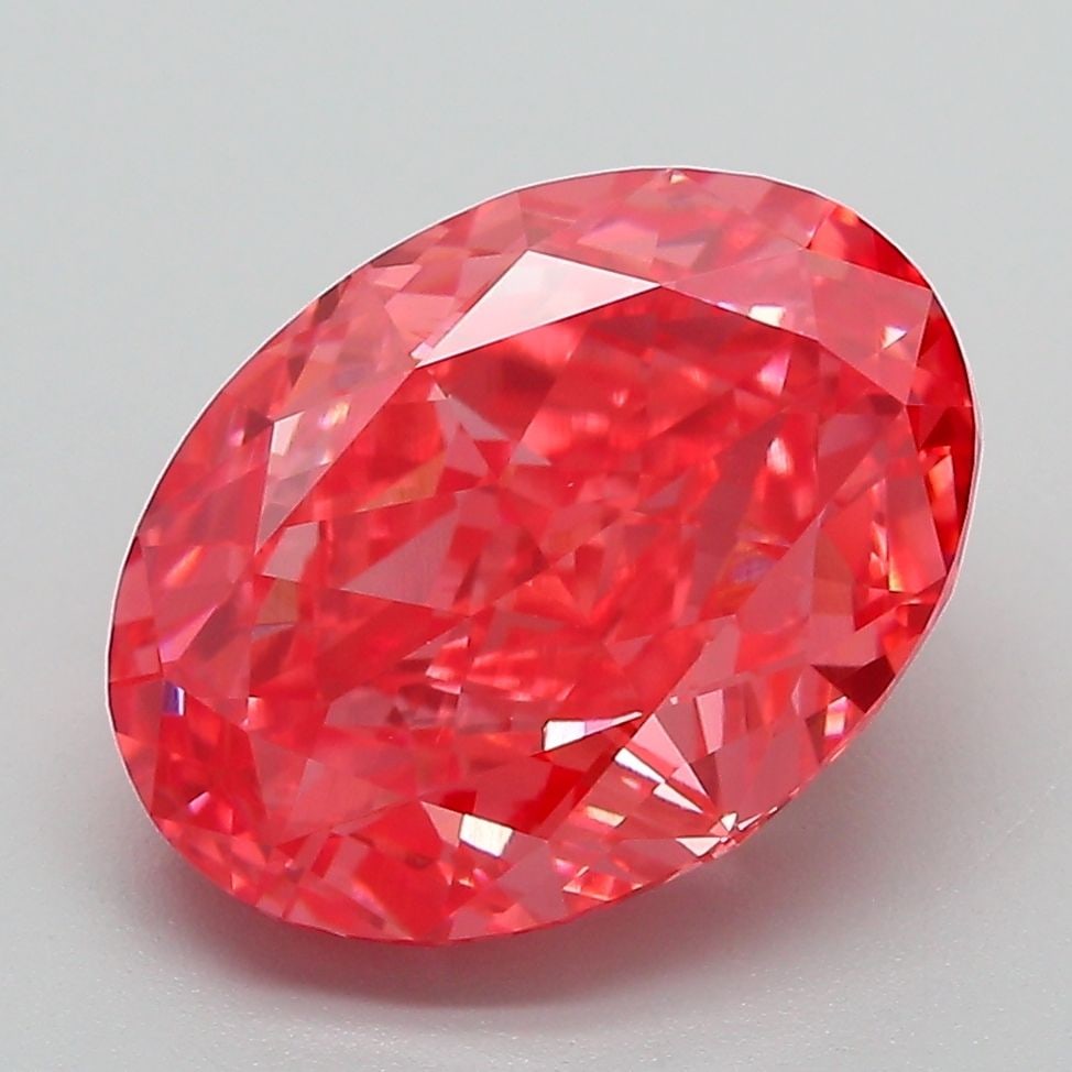 Loose Diamond - OVAL 5.03ct Fancy Vivid Pink VVS2: Loose Diamond - OVAL 5.03ct Fancy Vivid Pink VVS2 Source: This is a real non-mined Diamond that has been grown in a lab Shape: OVAL Carats: 5.03 Color: Fancy Vivid Pink Certification: IGI Video:
