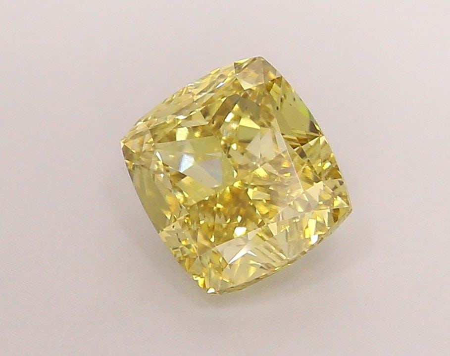 Loose Diamond - CUSHION BRILLIANT 4.05ct Fancy Intense Yellow VS1: Loose Diamond - CUSHION BRILLIANT 4.05ct Fancy Intense Yellow VS1 Source: This is a real non-mined Diamond that has been grown in a lab Shape: CUSHION BRILLIANT Carats: 4.05 Color: Fancy Intense Yello
