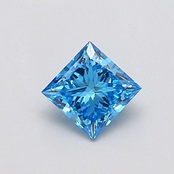 Loose Diamond - PRINCESS 0.34ct Fancy Vivid Blue VVS2: Loose Diamond - PRINCESS 0.34ct Fancy Vivid Blue VVS2 Source: This is a real non-mined Diamond that has been grown in a lab Shape: PRINCESS Carats: 0.34 Color: Fancy Vivid Blue Certification: IGI Vide