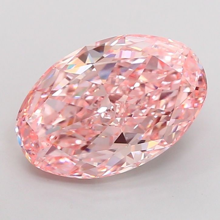 Loose Diamond - OVAL 5.31ct Fancy Vivid Pink VS1: Loose Diamond - OVAL 5.31ct Fancy Vivid Pink VS1 Source: This is a real non-mined Diamond that has been grown in a lab Shape: OVAL Carats: 5.31 Color: Fancy Vivid Pink Certification: IGI Video: