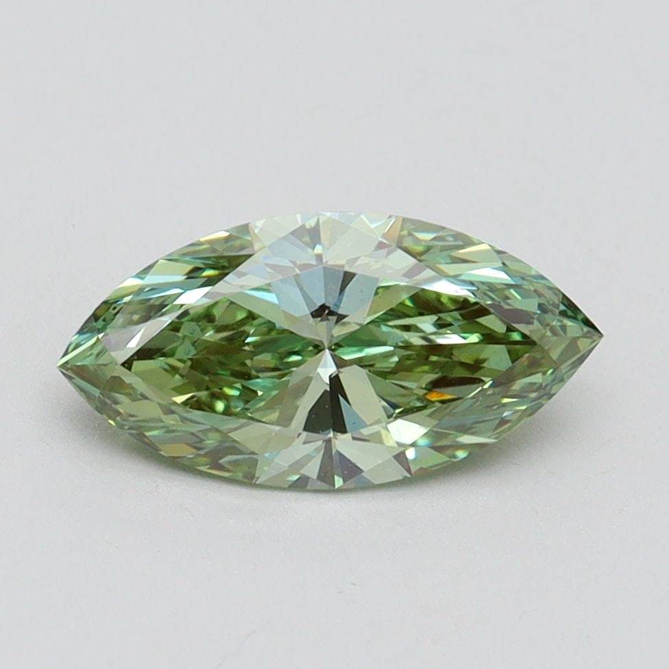Loose Diamond - MARQUISE 1.13ct Fancy Vivid Green VS1: Loose Diamond - MARQUISE 1.13ct Fancy Vivid Green VS1 Source: This is a real non-mined Diamond that has been grown in a lab Shape: MARQUISE Carats: 1.13 Color: Fancy Vivid Green Certification: IGI Vid