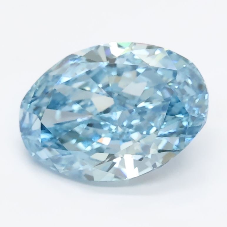 Loose Diamond - OVAL 2.32ct Fancy Vivid Blue VS1: Loose Diamond - OVAL 2.32ct Fancy Vivid Blue VS1 Source: This is a real non-mined Diamond that has been grown in a lab Shape: OVAL Carats: 2.32 Color: Fancy Vivid Blue Certification: IGI Video: