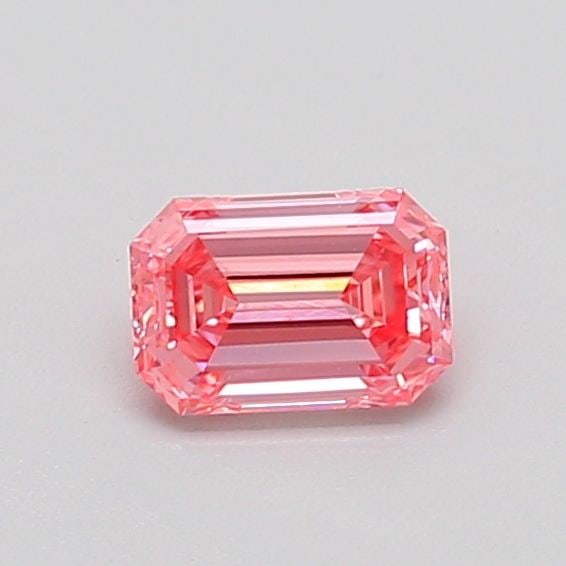 Loose Diamond - EMERALD 0.41ct Fancy Vivid Pink SI1: Loose Diamond - EMERALD 0.41ct Fancy Vivid Pink SI1 Source: This is a real non-mined Diamond that has been grown in a lab Shape: EMERALD Carats: 0.41 Color: Fancy Vivid Pink Certification: IGI Video: