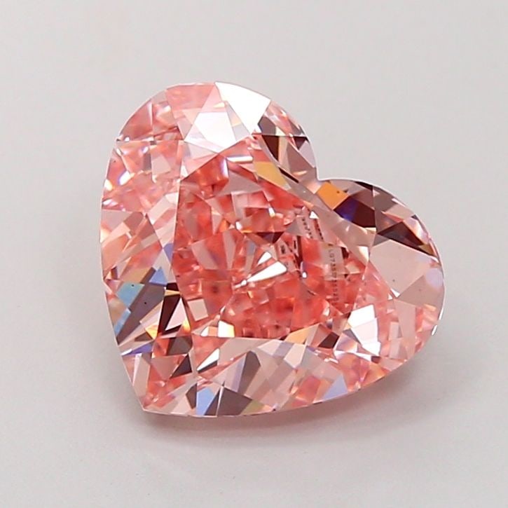 Loose Diamond - HEART 3.03ct Fancy Vivid Pink VS1: Loose Diamond - HEART 3.03ct Fancy Vivid Pink VS1 Source: This is a real non-mined Diamond that has been grown in a lab Shape: HEART Carats: 3.03 Color: Fancy Vivid Pink Certification: IGI Video:
