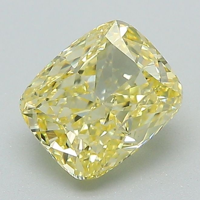 Loose Diamond - CUSHION BRILLIANT 1.46ct Fancy Intense Yellow VS1: Loose Diamond - CUSHION BRILLIANT 1.46ct Fancy Intense Yellow VS1 Source: This is a real non-mined Diamond that has been grown in a lab Shape: CUSHION BRILLIANT Carats: 1.46 Color: Fancy Intense Yello