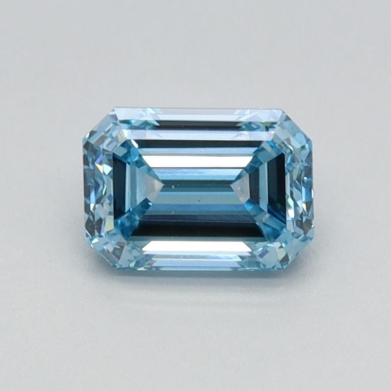 Loose Diamond - EMERALD 0.65ct Fancy Intense Blue VS1: Loose Diamond - EMERALD 0.65ct Fancy Intense Blue VS1 Source: This is a real non-mined Diamond that has been grown in a lab Shape: EMERALD Carats: 0.65 Color: Fancy Intense Blue Certification: IGI Vid