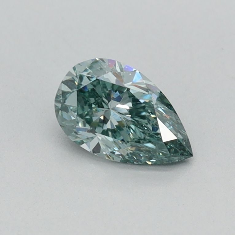 Loose Diamond - PEAR 0.33ct Fancy Vivid Green VS1: Loose Diamond - PEAR 0.33ct Fancy Vivid Green VS1 Source: This is a real non-mined Diamond that has been grown in a lab Shape: PEAR Carats: 0.33 Color: Fancy Vivid Green Certification: IGI Video: