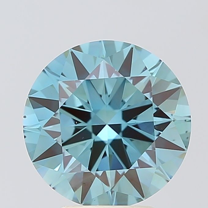 Loose Diamond - ROUND 3.37ct Fancy Vivid Blue VS2: Loose Diamond - ROUND 3.37ct Fancy Vivid Blue VS2 Source: This is a real non-mined Diamond that has been grown in a lab Shape: ROUND Carats: 3.37 Color: Fancy Vivid Blue Certification: IGI Video: