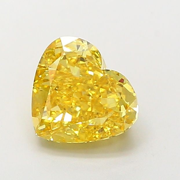 Loose Diamond - HEART 2.59ct Fancy Vivid Yellow VS1: Loose Diamond - HEART 2.59ct Fancy Vivid Yellow VS1 Source: This is a real non-mined Diamond that has been grown in a lab Shape: HEART Carats: 2.59 Color: Fancy Vivid Yellow Certification: IGI Video: