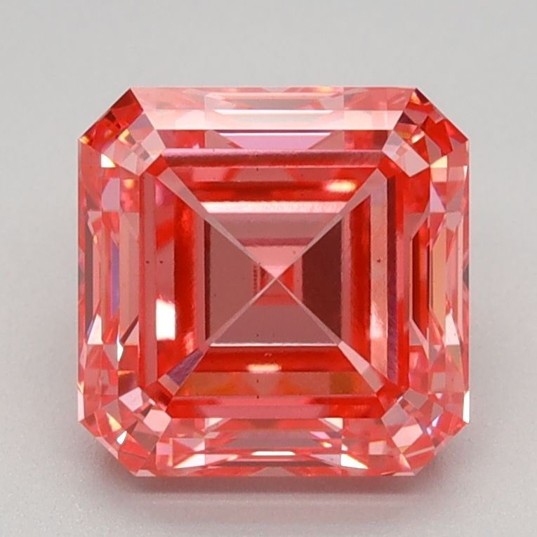 Loose Diamond - SQUARE EMERALD 2.0ct Fancy Vivid Pink VS1: Loose Diamond - SQUARE EMERALD 2.0ct Fancy Vivid Pink VS1 Source: This is a real non-mined Diamond that has been grown in a lab Shape: SQUARE EMERALD Carats: 2.0 Color: Fancy Vivid Pink Certification: