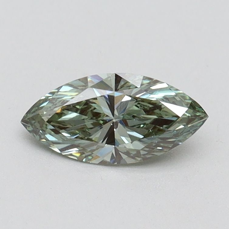 Loose Diamond - MARQUISE 0.5ct Fancy Intense Green VS1: Loose Diamond - MARQUISE 0.5ct Fancy Intense Green VS1 Source: This is a real non-mined Diamond that has been grown in a lab Shape: MARQUISE Carats: 0.5 Color: Fancy Intense Green Certification: IGI V