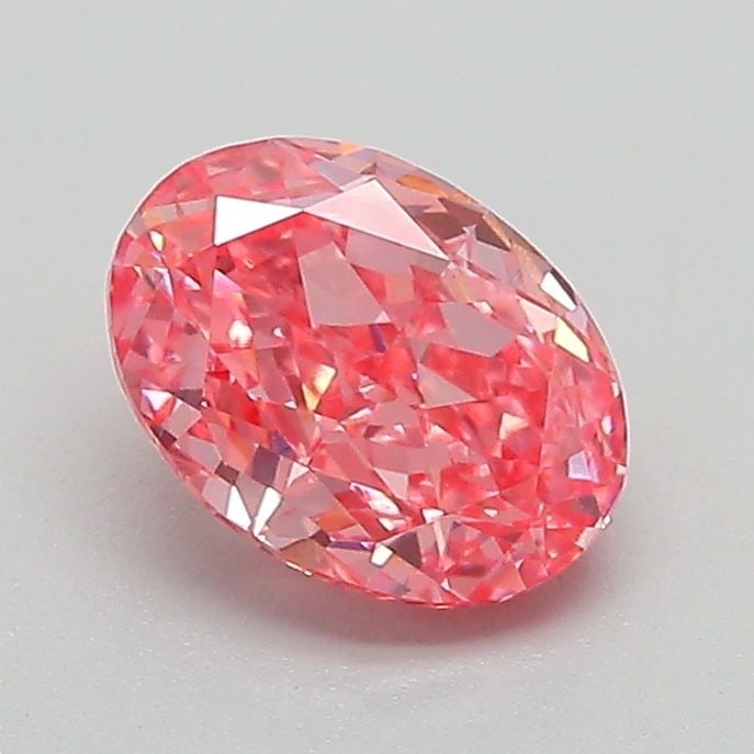 Loose Diamond - OVAL 1.08ct Fancy Vivid Pink VVS2: Loose Diamond - OVAL 1.08ct Fancy Vivid Pink VVS2 Source: This is a real non-mined Diamond that has been grown in a lab Shape: OVAL Carats: 1.08 Color: Fancy Vivid Pink Certification: IGI Video: