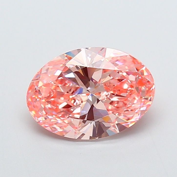 Loose Diamond - OVAL 3.29ct Fancy Vivid Pink VS1: Loose Diamond - OVAL 3.29ct Fancy Vivid Pink VS1 Source: This is a real non-mined Diamond that has been grown in a lab Shape: OVAL Carats: 3.29 Color: Fancy Vivid Pink Certification: IGI Video: