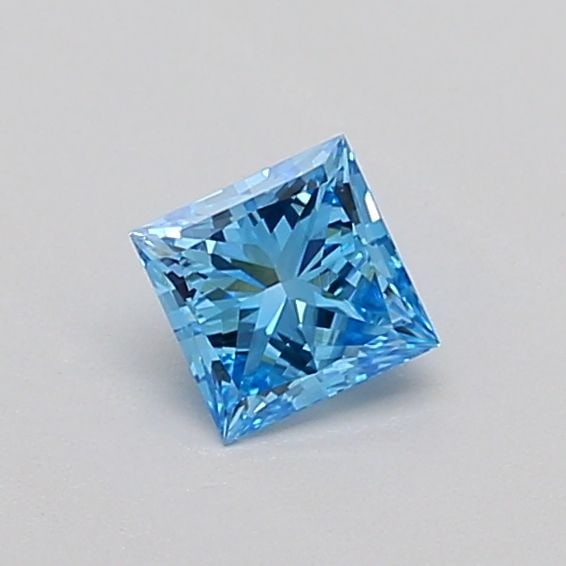 Loose Diamond - PRINCESS 0.33ct Fancy Vivid Blue VS1: Loose Diamond - PRINCESS 0.33ct Fancy Vivid Blue VS1 Source: This is a real non-mined Diamond that has been grown in a lab Shape: PRINCESS Carats: 0.33 Color: Fancy Vivid Blue Certification: IGI Video