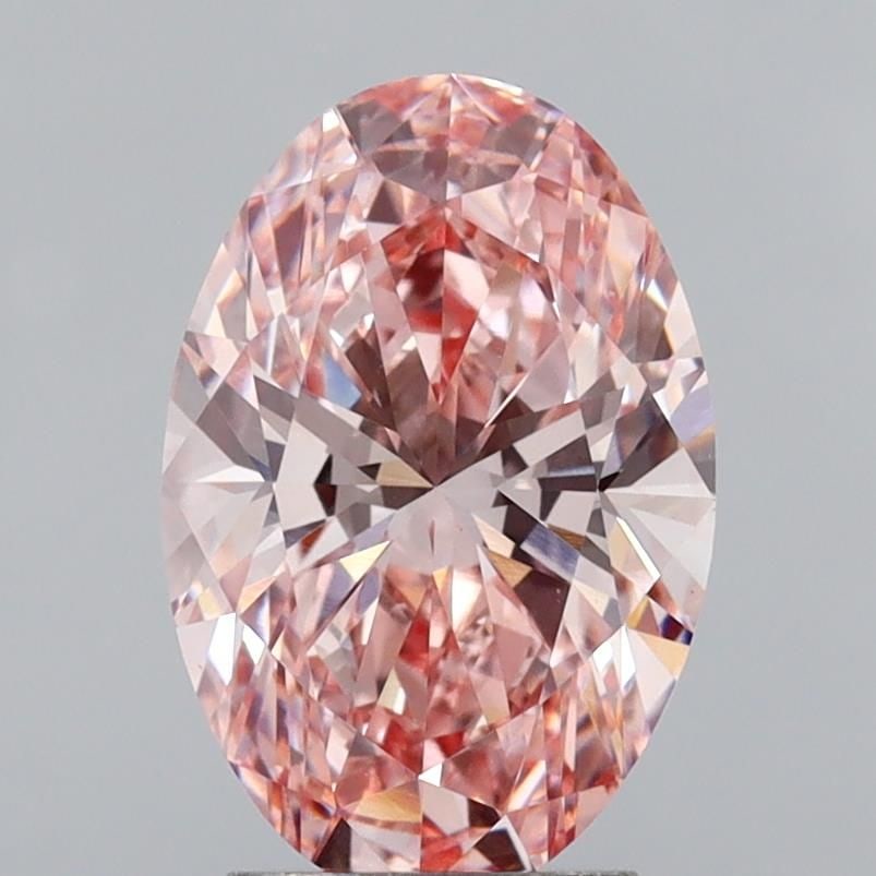 Loose Diamond - OVAL 3.07ct Fancy Intense Brownish Pink VS1: Loose Diamond - OVAL 3.07ct Fancy Intense Brownish Pink VS1 Source: This is a real non-mined Diamond that has been grown in a lab Shape: OVAL Carats: 3.07 Color: Fancy Intense Brownish Pink Certificat