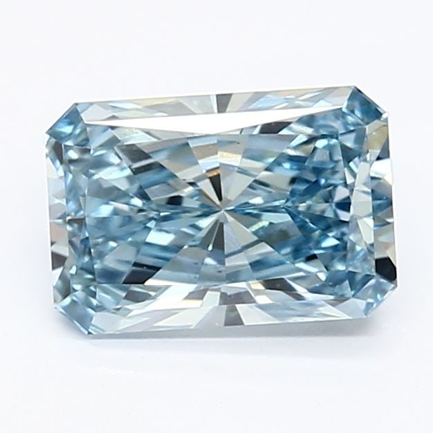 Loose Diamond - RADIANT 1.3ct Fancy Vivid Blue VS1: Loose Diamond - RADIANT 1.3ct Fancy Vivid Blue VS1 Source: This is a real non-mined Diamond that has been grown in a lab Shape: RADIANT Carats: 1.3 Color: Fancy Vivid Blue Certification: IGI Video: