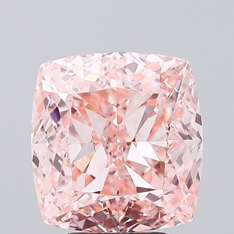 Loose Diamond - CUSHION MODIFIED 5.13ct Fancy Intense Pink VS1: Loose Diamond - CUSHION MODIFIED 5.13ct Fancy Intense Pink VS1 Source: This is a real non-mined Diamond that has been grown in a lab Shape: CUSHION MODIFIED Carats: 5.13 Color: Fancy Intense Pink Cert