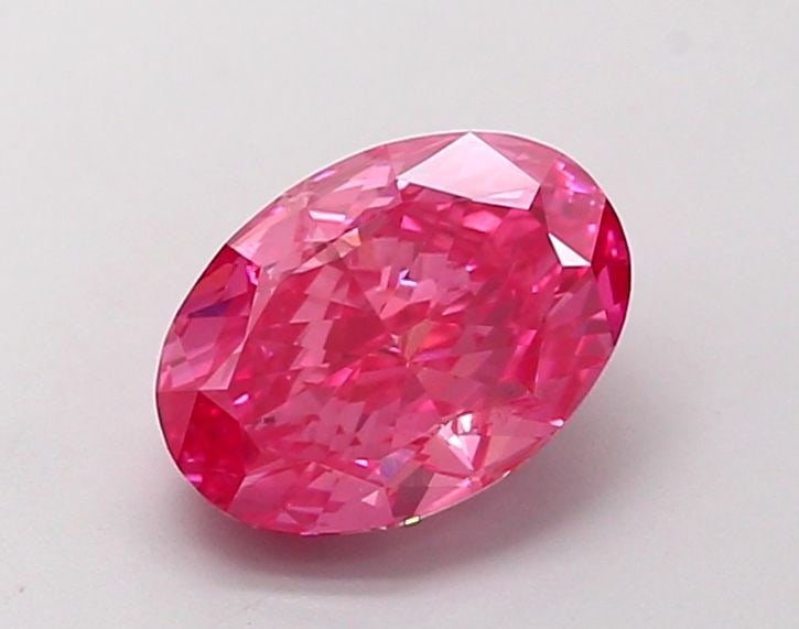 Loose Diamond - OVAL 1.51ct Fancy Vivid Pink VS1: Loose Diamond - OVAL 1.51ct Fancy Vivid Pink VS1 Source: This is a real non-mined Diamond that has been grown in a lab Shape: OVAL Carats: 1.51 Color: Fancy Vivid Pink Certification: IGI Video: