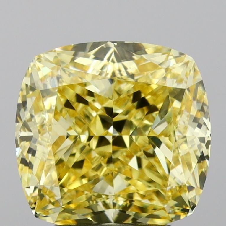 Loose Diamond - CUSHION MODIFIED 3.05ct Fancy Intense Yellow VS1: Loose Diamond - CUSHION MODIFIED 3.05ct Fancy Intense Yellow VS1 Source: This is a real non-mined Diamond that has been grown in a lab Shape: CUSHION MODIFIED Carats: 3.05 Color: Fancy Intense Yellow