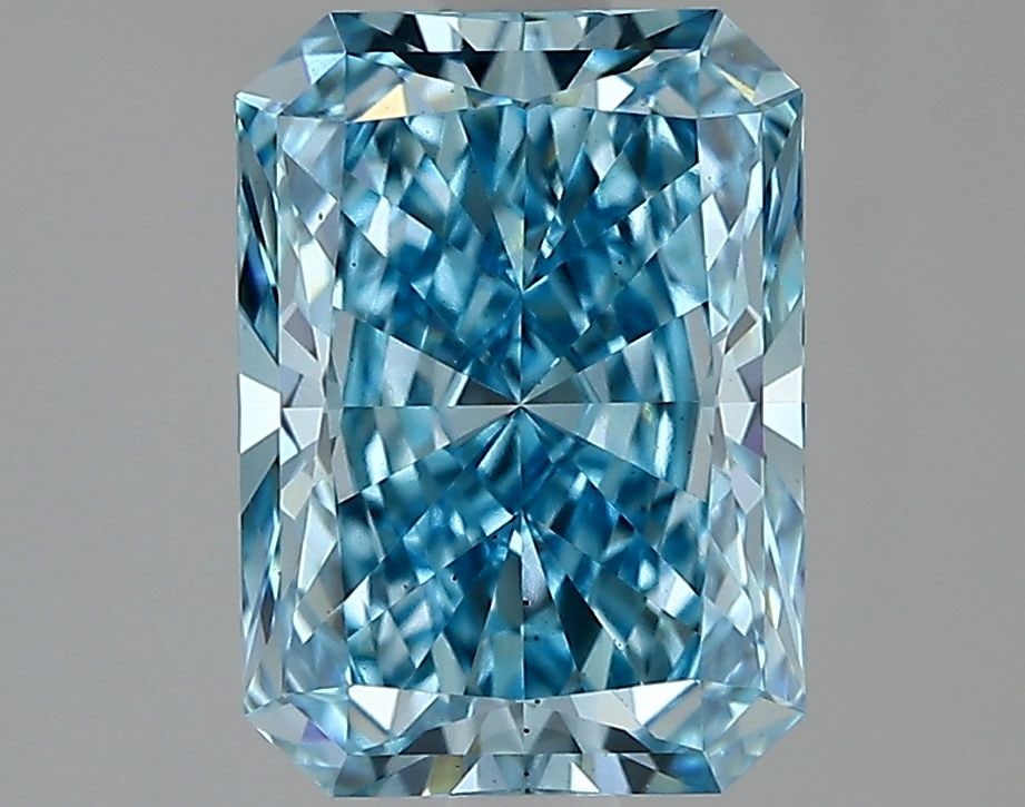 Loose Diamond - RADIANT 1.98ct Fancy Vivid Blue VS2: Loose Diamond - RADIANT 1.98ct Fancy Vivid Blue VS2 Source: This is a real non-mined Diamond that has been grown in a lab Shape: RADIANT Carats: 1.98 Color: Fancy Vivid Blue Certification: IGI Video: