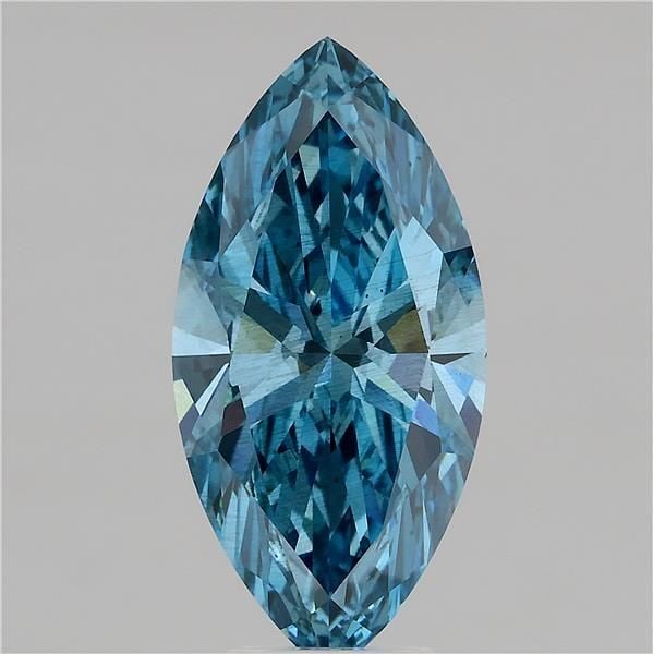 Loose Diamond - MARQUISE 5.06ct Fancy Vivid Blue SI1: Loose Diamond - MARQUISE 5.06ct Fancy Vivid Blue SI1 Source: This is a real non-mined Diamond that has been grown in a lab Shape: MARQUISE Carats: 5.06 Color: Fancy Vivid Blue Certification: IGI Video