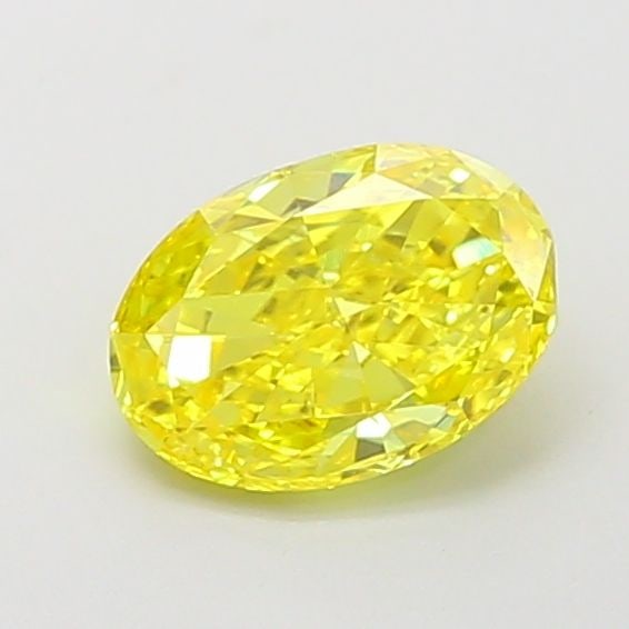 Loose Diamond - OVAL 1.02ct Fancy Vivid Yellow VS2: Loose Diamond - OVAL 1.02ct Fancy Vivid Yellow VS2 Source: This is a real non-mined Diamond that has been grown in a lab Shape: OVAL Carats: 1.02 Color: Fancy Vivid Yellow Certification: IGI Video:
