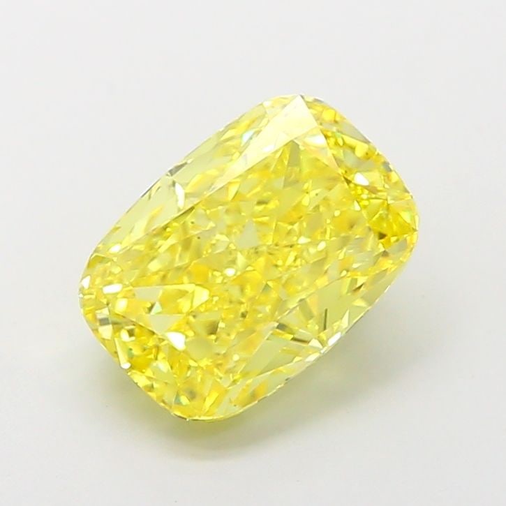 Loose Diamond - CUSHION MODIFIED 2.87ct Fancy Vivid Yellow VS1: Loose Diamond - CUSHION MODIFIED 2.87ct Fancy Vivid Yellow VS1 Source: This is a real non-mined Diamond that has been grown in a lab Shape: CUSHION MODIFIED Carats: 2.87 Color: Fancy Vivid Yellow Cert
