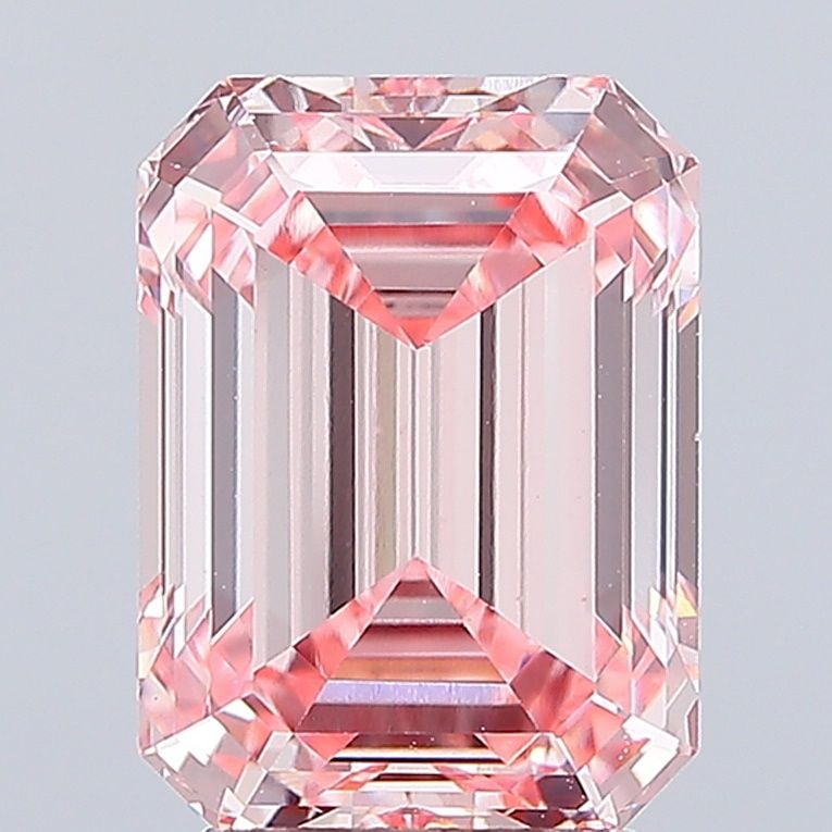 Loose Diamond - EMERALD 4.09ct Fancy Intense Pink VS1 (1 of 1)