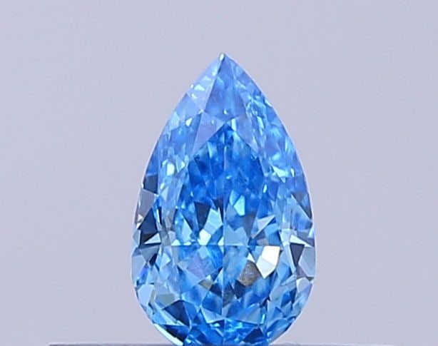 Loose Diamond - PEAR 0.23ct Fancy Vivid Blue VS2: Loose Diamond - PEAR 0.23ct Fancy Vivid Blue VS2 Source: This is a real non-mined Diamond that has been grown in a lab Shape: PEAR Carats: 0.23 Color: Fancy Vivid Blue Certification: IGI Video: