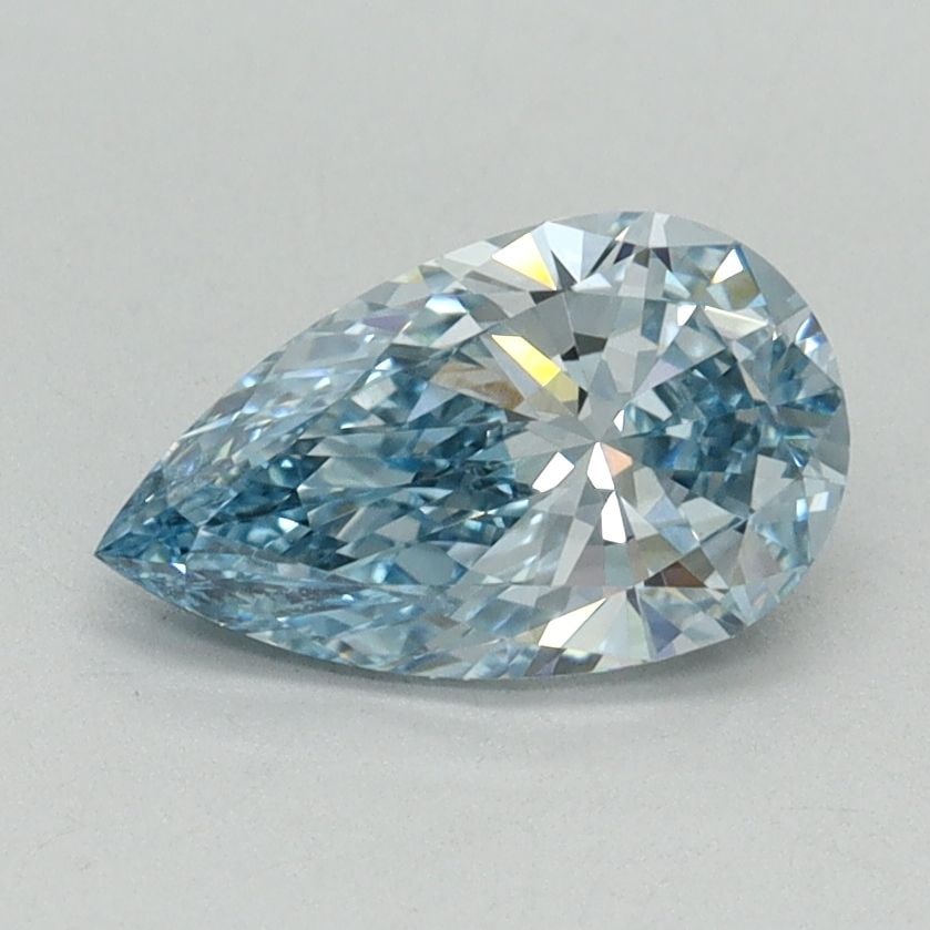 Loose Diamond - PEAR 1.01ct Fancy Intense Blue VS1: Loose Diamond - PEAR 1.01ct Fancy Intense Blue VS1 Source: This is a real non-mined Diamond that has been grown in a lab Shape: PEAR Carats: 1.01 Color: Fancy Intense Blue Certification: IGI Video:
