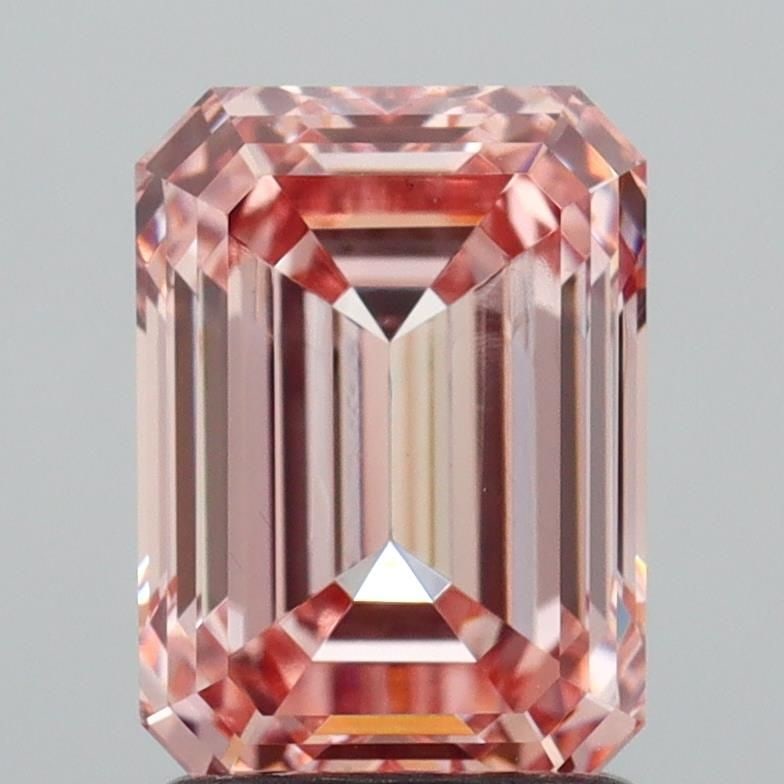 Loose Diamond - EMERALD 1.94ct Fancy Intense Pink VS1: Loose Diamond - EMERALD 1.94ct Fancy Intense Pink VS1 Source: This is a real non-mined Diamond that has been grown in a lab Shape: EMERALD Carats: 1.94 Color: Fancy Intense Pink Certification: IGI Vid