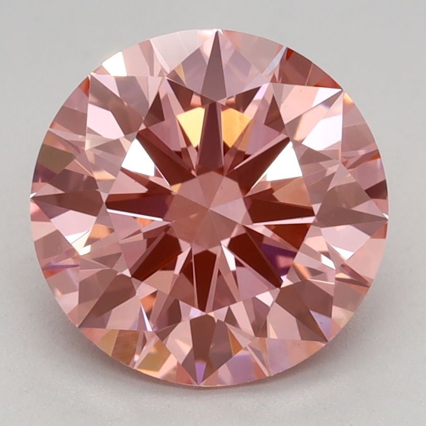Ideal Loose Diamond - ROUND 2.09ct Fancy Vivid Pink VS1: Ideal Loose Diamond - ROUND 2.09ct Fancy Vivid Pink VS1 Source: This is a real non-mined Diamond that has been grown in a lab Shape: ROUND Carats: 2.09 Color: Fancy Vivid Pink Certification: IGI Video