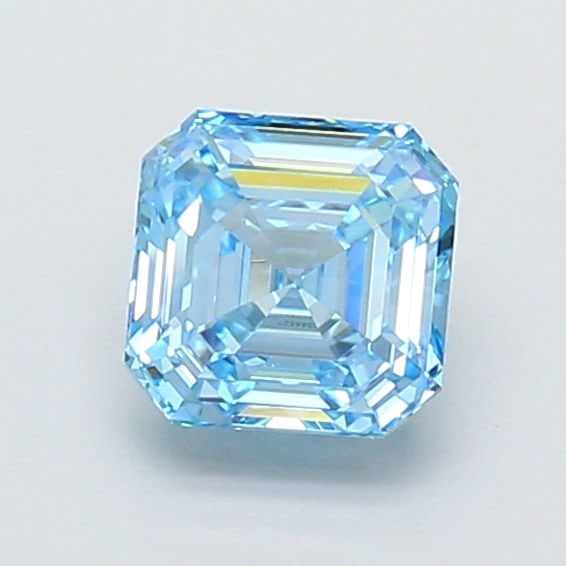 Loose Diamond - SQUARE EMERALD 1.03ct Fancy Vivid Blue VS1: Loose Diamond - SQUARE EMERALD 1.03ct Fancy Vivid Blue VS1 Source: This is a real non-mined Diamond that has been grown in a lab Shape: SQUARE EMERALD Carats: 1.03 Color: Fancy Vivid Blue Certificatio