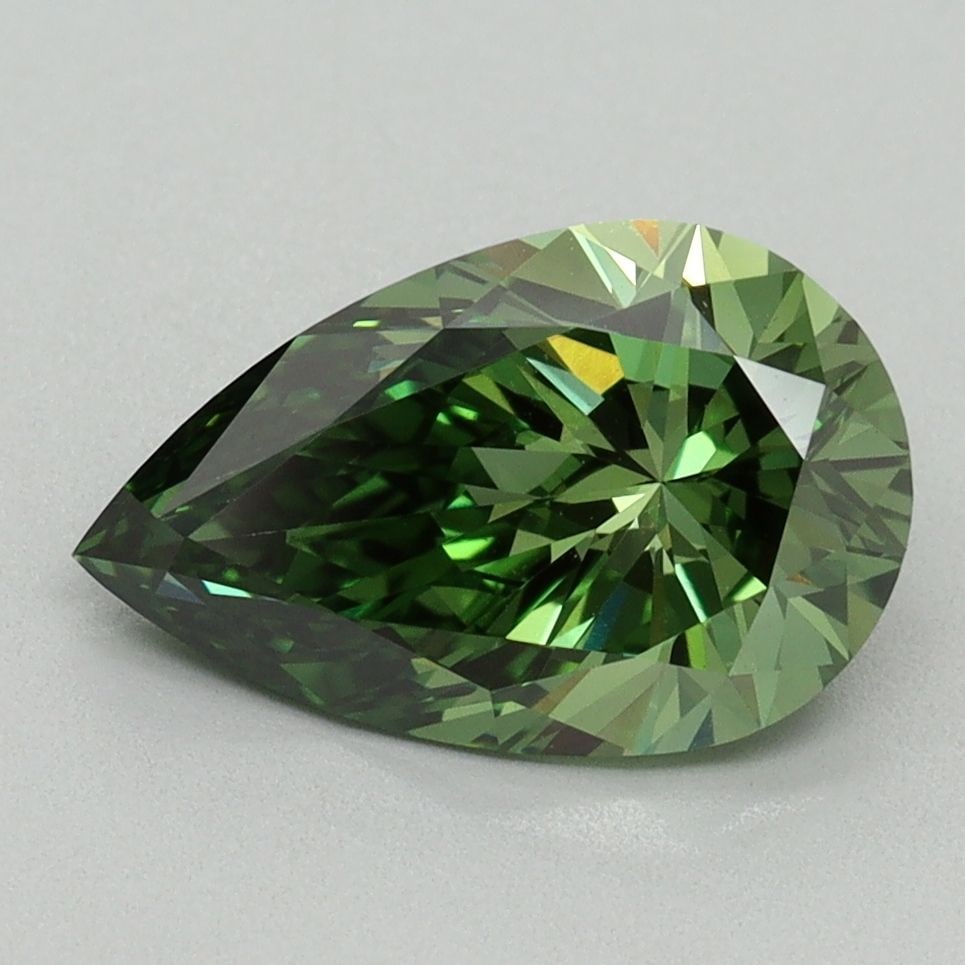 Loose Diamond - PEAR 2.1ct Fancy Vivid Green VVS2 (1 of 1)